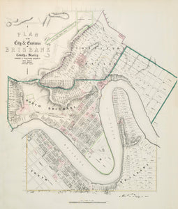 Plan of the City & Environs of Brisbane