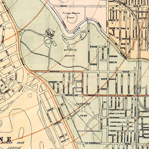 Sands & McDougall's New Tramway Map of Melbourne and Suburbs