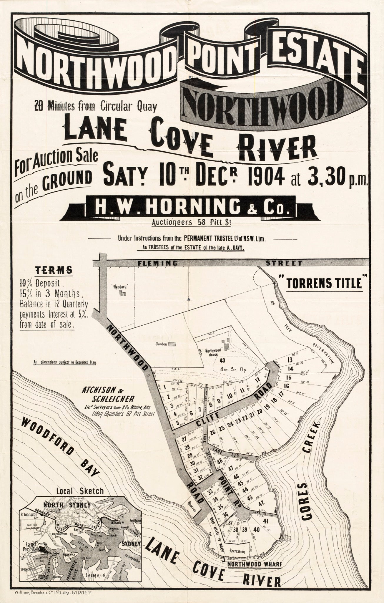 Northwood Point Estate, Lane Cove River, 20 minutes from Circular Quay