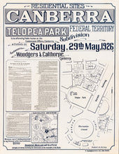 Load image into Gallery viewer, Residential Sites Canberra: Telopea Park, 1926