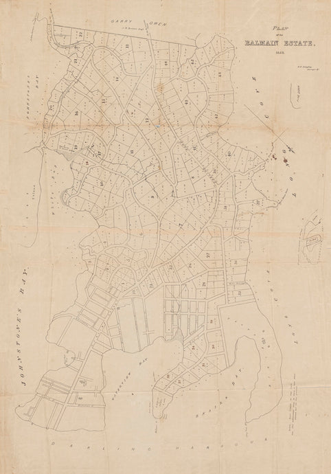 Plan of Balmain Estate