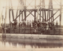 Load image into Gallery viewer, Hawkesbury River Railway Bridge Construction, 1889